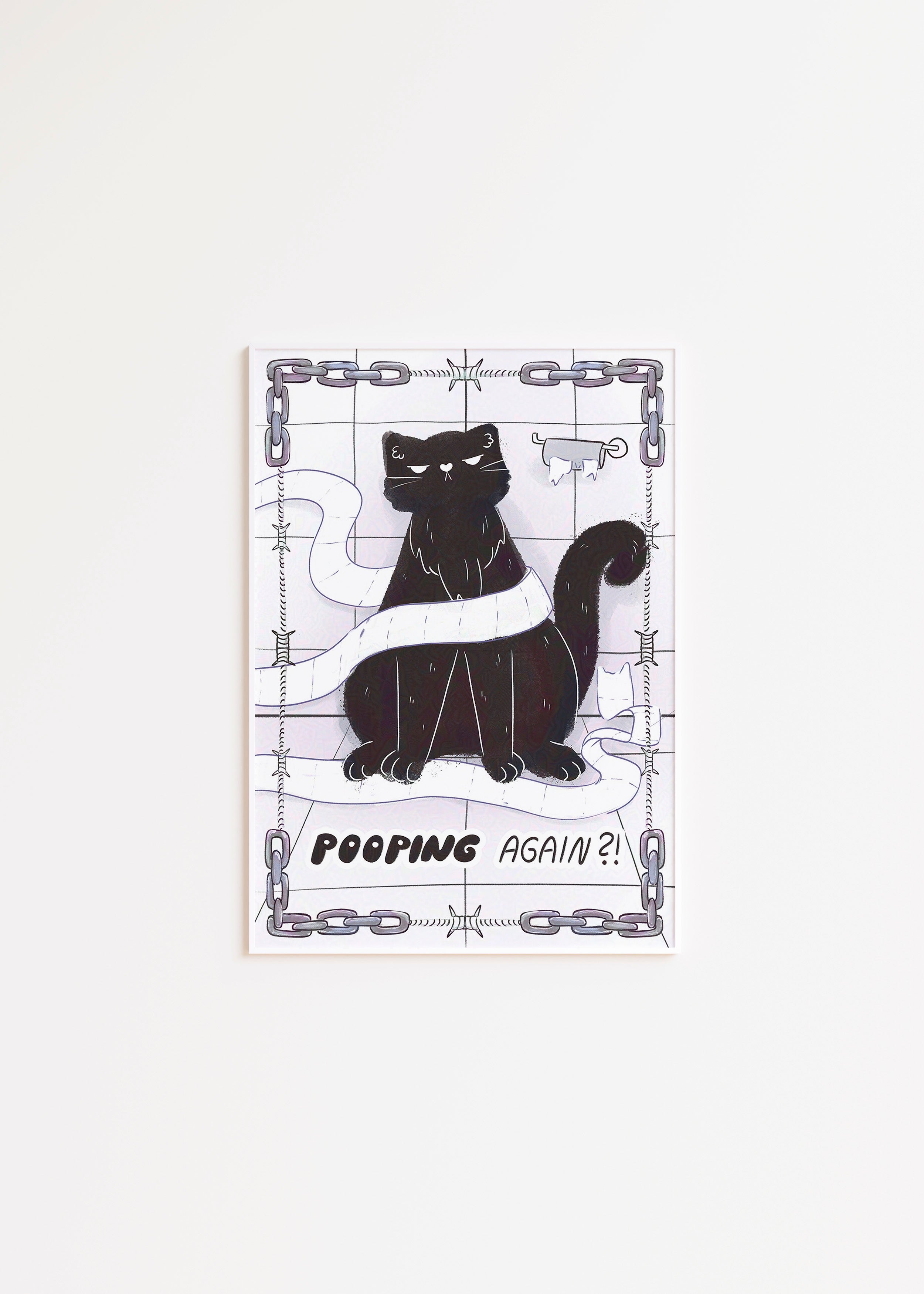 Poopin' Again?! Art Print A4
