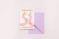 WORM Wishes Birthday A6 Greeting Card